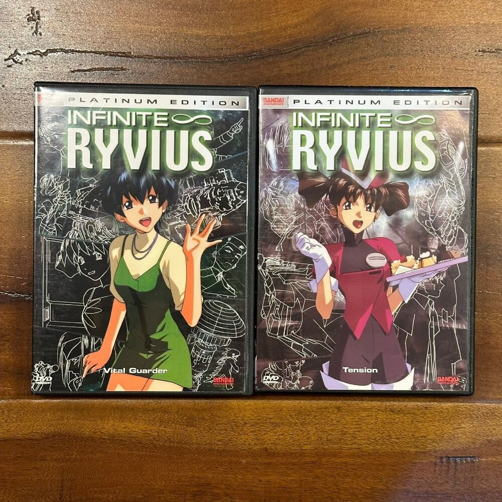 Infinite Ryvius Anime DVD Set Platinum Edition Vol 2 3 Sub & Dub English & Jap